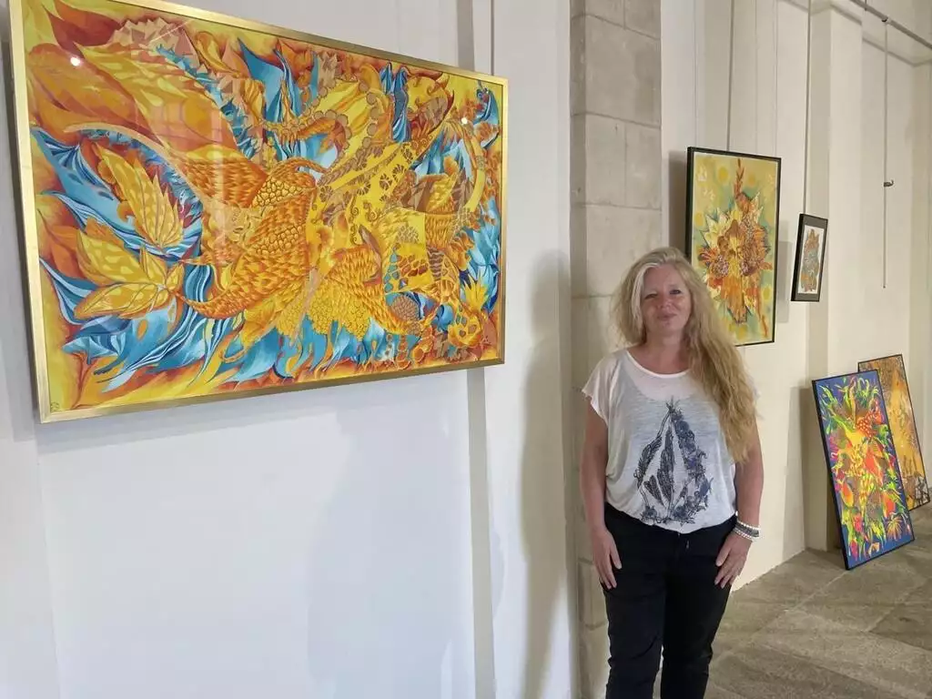 Exposition de peintures salle des pas perdue Laval - Stéphanie Dubois